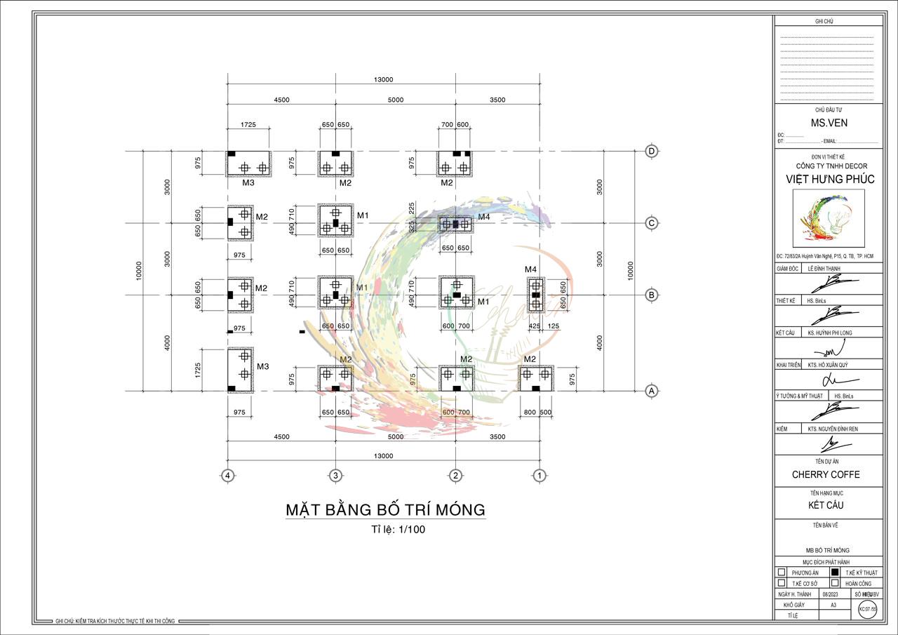 Bản vẽ công trình tại Decor Việt Hưng Phúc